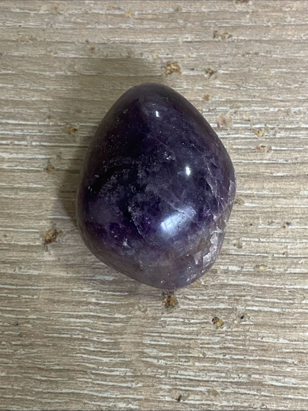 Amethyst Polished Tumbled Stone - Purple Decorative Crystal